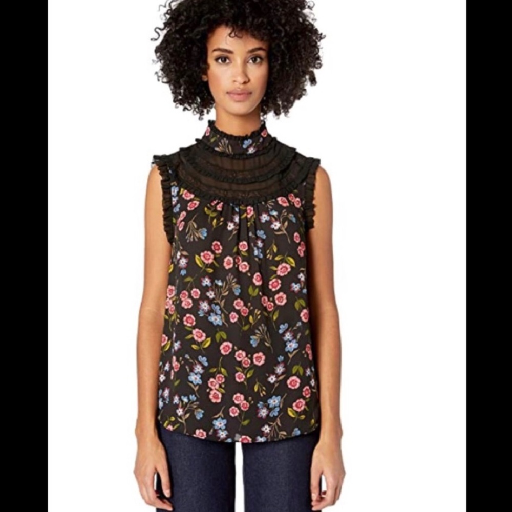 Kate Spade Wild Ones Meadow Lace Trim Top NEW (Other)